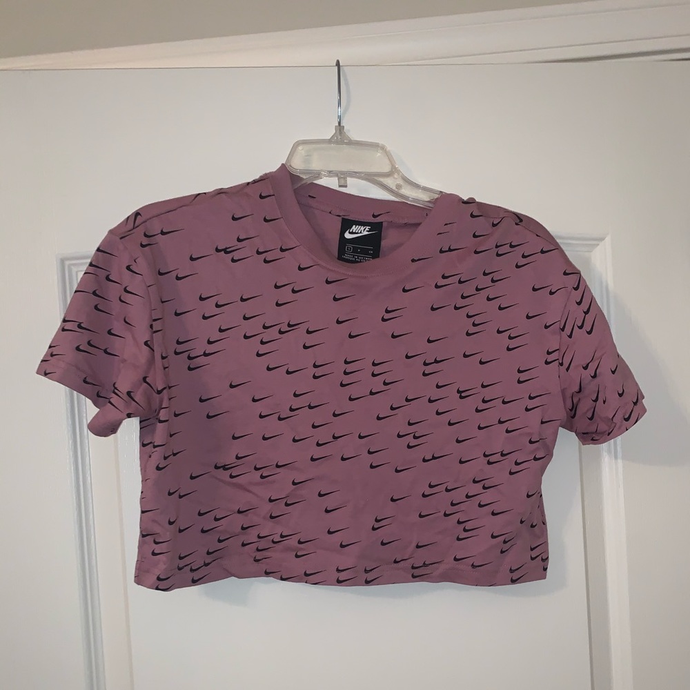 Purple Nike crop top